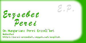 erzsebet perei business card